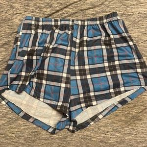 Blue ,black ,red, white, plaid shein sleep shorts size medium